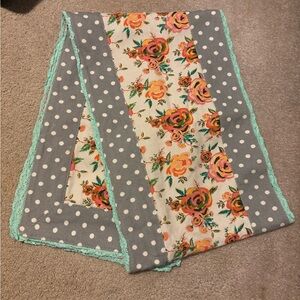 Matilda Jane Gray and Pink Floral Table Runner